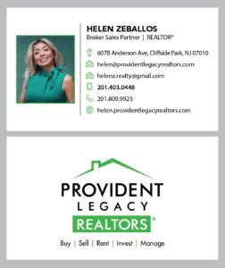 helen zeballos business cards