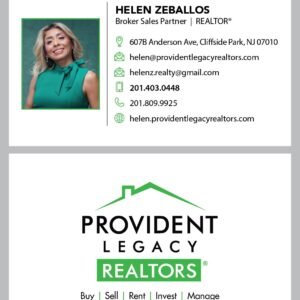 helen zeballos business cards