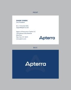 apterra business cards | ryan hogan, shane ogren, christian evans